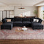 LLappuil Modular Sectional Sofa,  Modular Sectional Sofa with Storage, Oversized Deep Seat Chenille Sofa for Living Room