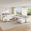 LLappuil Modular Sectional Sofa,  Modular Sectional Sofa with Storage, Oversized Deep Seat Chenille Sofa for Living Room