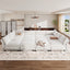 LLappuil Modular Sectional Sofa, Modular Sectional Sofa Convertible Sleeper Sofa Bed, Oversized Deep Seat Chenille Sofa for Living Room