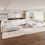 LLappuil Modular Sectional Sofa,  Modular Sectional Sofa with Storage, Oversized Deep Seat Chenille Sofa for Living Room