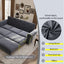LLappuil King Size Pull Out Sofa Bed, Oversized Loveseat Sofa Convertible Sleeper Sofa Bed, Velvet Sofa Couch for Living Room Apartment Gray