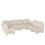 LLappuil Oversized Sectional Couch with Storage, Extra Large U Shaped Sofa Set with Reversible Chaise,113.5 Inch Width, 10 Seat Modular Sofa Sectional for Living Room, Beige, Teddy Velvet