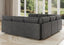LLappuil Modular Sectional Sofa, 9 Seat Corduroy Sectional Sofa with Storage, 9 Back Cushion 9 Throw Pillow Gray