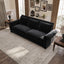 LLappuil King Size Pull Out Sofa Bed, Oversized Loveseat Sofa Convertible Sleeper Sofa Bed, Velvet Sofa Couch for Living Room Apartment Black