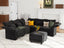 LLappuil Chenille L Shaped Modular Sectional Sofa 7 Seater Sectional Couch with Storage Ottoman, Deep Sectional Sofas for Living Room with Adjustable Armrest/Backrest