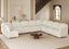 LLappuil Oversized Sectional Couch with Storage, Extra Large U Shaped Sofa Set with Reversible Chaise,113.5 Inch Width, 10 Seat Modular Sofa Sectional for Living Room, Beige, Teddy Velvet