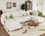 LLappuil Teddy Velvet Modular Sectional Couch, Oversized U Shaped Sectional Sofa for Living Room 10 Seater Sofa in Cozy Removable Covered Teddy Velvet Fabric,with Coffee Table Ottoman (Beige)