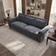 LLappuil King Size Pull Out Sofa Bed, Oversized Loveseat Sofa Convertible Sleeper Sofa Bed, Velvet Sofa Couch for Living Room Apartment Gray