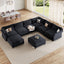 LLappuil Modular Sectional Sofa,  Modular Sectional Sofa with Storage, Oversized Deep Seat Chenille Sofa for Living Room