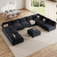 LLappuil Modular Sectional Sofa,  Modular Sectional Sofa with Storage, Oversized Deep Seat Chenille Sofa for Living Room
