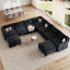 LLappuil Modular Sectional Sofa,  Modular Sectional Sofa with Storage, Oversized Deep Seat Chenille Sofa for Living Room