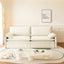 LLappuil 81" Cloud Couch, Loveseat Sofa with Storage, USB Port, Chenille Sofa with Pull Out Sofa Bed for Living Room Beige