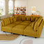LLappuil Corduroy Modular Sectional Sofa with Storage Seats, Convertible Modular U Shaped Sectional Couch for Living Room, 8 Seat Oversized Sofa with 6 Back Cushion 6 Throw Pillow, Yellow