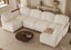 LLappuil Oversized Sectional Couch with Storage, Extra Large U Shaped Sofa Set with Reversible Chaise,113.5 Inch Width, 10 Seat Modular Sofa Sectional for Living Room, Beige, Teddy Velvet