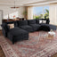LLappuil Modular Sectional Sofa,  Modular Sectional Sofa with Storage, Oversized Deep Seat Chenille Sofa for Living Room
