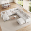 LLappuil Modular Sectional Sofa,  Modular Sectional Sofa with Storage, Oversized Deep Seat Chenille Sofa for Living Room