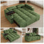 LLappuil 65" Pull Out Sofa Bed, Corduroy Sofa Couch Covertible Sofa Bed, Loveseat Sofa for Living Room Green