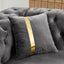 LLappuil Sectional Sofa, 111" Chesterfield Sofa with Curved Arm Button Tufted, Velvet Cloud Sofa Couch for Living Room Gray