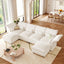 LLappuil Modular Sectional Sofa, Sectional Couch with Adjustable Arms Backs & Storage Seat, Oversized Corduroy Sofa Couch for Living Room Beige