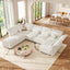 LLappuil Modular Sectional Sofa, Sectional Couch with Adjustable Arms Backs & Storage Seat, Oversized Corduroy Sofa Couch for Living Room Beige
