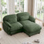 LLappuil 72" Loveseat Sofa, Modular Sectional Couch with Movable Ottoman, Cloud Chenille Sofa Couch for Living Room