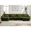 LLappuil 166" Sectional Sofa, Modular Sectional Couch with Double Movable Ottoman, Oversized Velvet Cloud Couch for Living Room