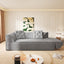 LLappuil 80" Futon, 3 Seat Sofa Convertible Sofa Bed, Chenille Sofa Couch for Living Room Gray