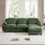 LLappuil 104" Sectional Sofa, L Shaped Modular Sectional Couch with Movable Ottoman, Cloud Chenille Sofa Couch for Living Room