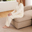 LLappuil Sectional Sofa, Cloud Sectional Couch with Movable Ottoman, 4 Seat Chenille Sofa Couch for Living Room Brown