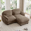 LLappuil 72" Loveseat Sofa, Modular Sectional Couch with Movable Ottoman, Cloud Chenille Sofa Couch for Living Room