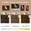 LLappuil 104" Sectional Sofa, L Shaped Modular Sectional Couch with Movable Ottoman, Cloud Corduroy Sofa Couch for Living Room
