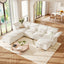 LLappuil Modular Sectional Sofa, Sectional Couch with Adjustable Arms Backs & Storage Seat, Oversized Corduroy Sofa Couch for Living Room Beige