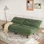 LLappuil 71" Corduroy Futon Convertible Sofa Bed, Loveseat Sleeper Sofa Couch for Living Room Apartment Green