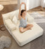 LLappuil Chaise Lounge Chair Indoor, Corduroy Boneless Sofa Bed, Deep Seat Sleeper Couch Reading Chairs, Cloud Sofas Couches for Living Room, No Assembly Required Beige