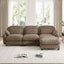 LLappuil 104" Sectional Sofa, L Shaped Modular Sectional Couch with Movable Ottoman, Cloud Chenille Sofa Couch for Living Room