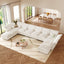 LLappuil Modular Sectional Sofa, Sectional Couch with Adjustable Arms Backs & Storage Seat, Oversized Corduroy Sofa Couch for Living Room Beige