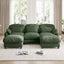 LLappuil 104" Sectional Sofa, L Shaped Modular Sectional Couch with Movable Ottoman, Cloud Chenille Sofa Couch for Living Room