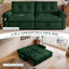 LLappuil 77" Pull Out Sofa Bed Queen Size, Loveseat Sofa Convertible Sleeper Sofa Bed, Flannelette Fabric Sofa Couch for Living Room Green