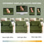 LLappuil 104" Sectional Sofa, L Shaped Modular Sectional Couch with Movable Ottoman, Cloud Corduroy Sofa Couch for Living Room