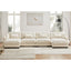 LLappuil 166" Sectional Sofa, Modular Sectional Couch with Double Movable Ottoman, Oversized Velvet Cloud Couch for Living Room