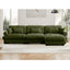 LLappuil 130" Sectional Sofa, Modular Sectional Couach with Movable Ottoman, Oversized Velvet Cloud Couch for Living Room
