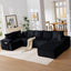LLappuil 144" Sectional Sofa, Oversized Modular Sectional Couch with Chaise, Magazine Pockets, Removable Armrests, Cloud Boneless Corduroy Sofa Convertible Sofa Bed for Living Room