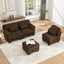 LLappuil 104" Sectional Sofa, L Shaped Modular Sectional Couch with Movable Ottoman, Cloud Corduroy Sofa Couch for Living Room