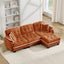 LLappuil 101" Sectional Sofa, Modular Sectional Couch with Movable Ottoman, Chenille Cloud Sofa Couch for Living Room
