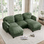 LLappuil 104" Sectional Sofa, L Shaped Modular Sectional Couch with Movable Ottoman, Cloud Chenille Sofa Couch for Living Room