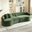LLappuil 114" Sectional Sofa, Oversized Curved Modular Sectional Couch with Deep Seat, Chenille Boneless Sofa Couch for Living Room