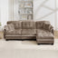 LLappuil 101" Sectional Sofa, Modular Sectional Couch with Movable Ottoman, Chenille Cloud Sofa Couch for Living Room
