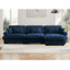 LLappuil 130" Sectional Sofa, Modular Sectional Couach with Movable Ottoman, Oversized Velvet Cloud Couch for Living Room