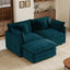 LLappuil 71" Loveseat Sofa, Modular Sectional Couch with Movable Ottoman, Chenille Cloud Sofa Couch for Living Room