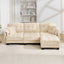 LLappuil 101" Sectional Sofa, Modular Sectional Couch with Movable Ottoman, Chenille Cloud Sofa Couch for Living Room